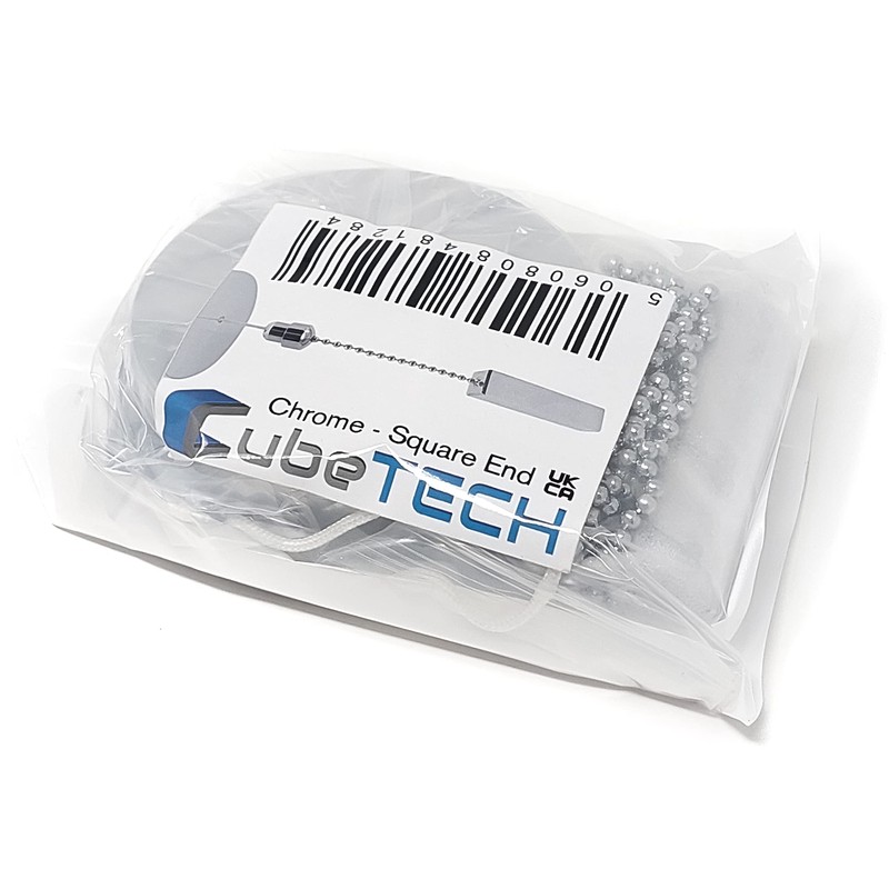 CubeTECH Bathroom Light Pull Cord and Fitting Kit - Chrome
