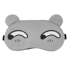 ALLY-MAGIC Cute Sleeping Eye Masks, Soft Cartoon Sleep Mask Breathable Eyeshade Kids Adult Universal Y6-BQYZ (Grey)