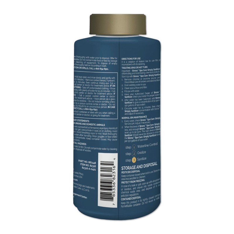 Sirona Spa Care Simply Sanitizer (82316)