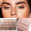Nude Eyeshadow Palette, 16 Colours Brown Grey Nude Eye Shadows