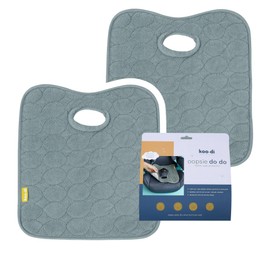 Koo-Di Twin Pack (X2) Oopsie Do Do Baby Car Seat Protector & Pushchair Liner | Wetec Waterproof & Absorbent Seat Pad for Toddler Potty Training & Child Mishaps – Rain Cloud