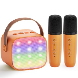 Children's Karaoke Machine with 2 Microphones: [Premium Version] Mini Karaoke Machine, Gift for Girls 3-12 Years, Karaoke Set Children, Portable Music Box Toy for Birthday Gift, Family Party