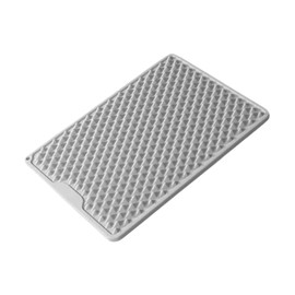 Oshhni Foot Massage Cushion Foot Reflexology Mat, Lightweight Non Slip Portable Acupressure Mat Acupressure Board for Travel Home, Grey