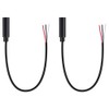 Fancasee 2-Pack 3.5mm 1/8" Female Jack to Speaker Wire Bare