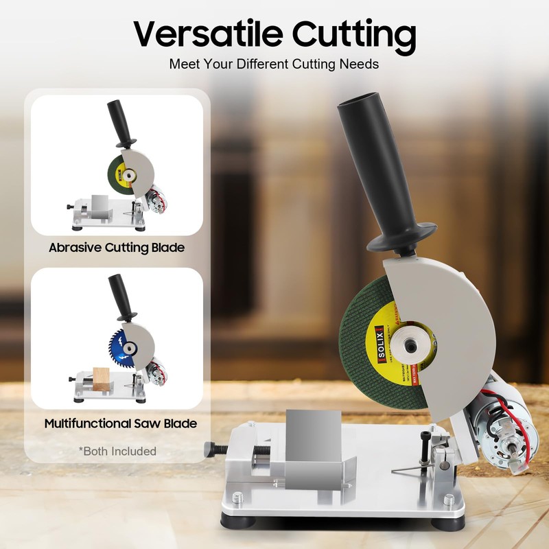 Mini Miter Saw Portable Table Saw 0-45° Adjustable Micro Cutting