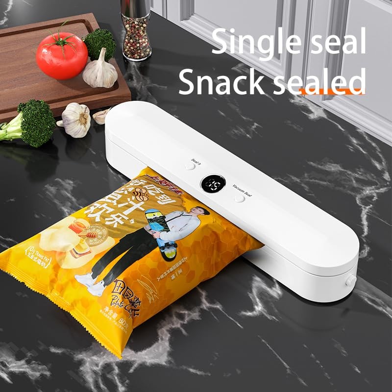 Digital Timer Vacuum Sealer for Food - Automatic Sealer Machine