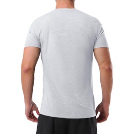 Pioneer Camp Men's Workout Gym Shirts Moisture Wicking Athletic Performance T-Shirts Quick Dry Running Active Top Tees Gray