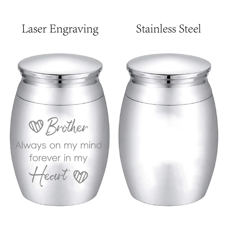 CREATCABIN Small Keepsake Urns Mini Cremation Urn for Human Ashes