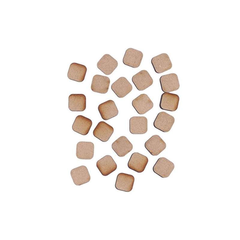 Creative Expressions CEMDFSCRABLRG MDF-Scrabble Tiles Large, Wood