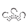 TopAAA Metal Double Glide Roller Shower Curtain Hooks Rings,100% Stainless