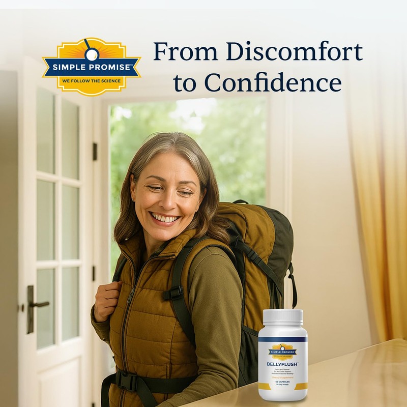Simple Promise BellyFlush - Gentle Colon & Gut Cleanse Supplement