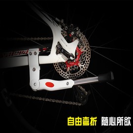 Bike Kickstand New Alloy Rear Side Bike Stand Height Adjustable Cycle Side Stands Support for 24"-29" Inches Mountain Bike Road Bike
