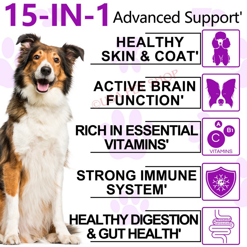 oimmal 15 in 1 Dog Multivitamins and Supplements, Dog Hip