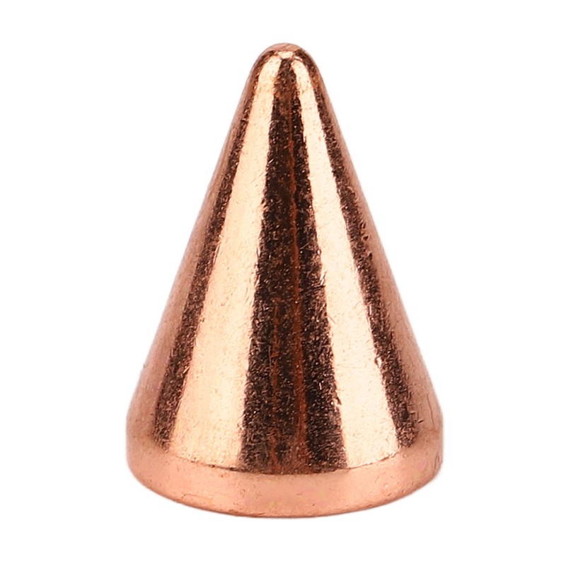 100 Sets Punk Cone Spikes Studs Electroplating Rose Gold Punk