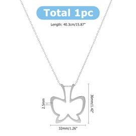 Hobbspring 1 Stück Ringhalter Halskette Mit Schmetterlings Umriss Ringhalter Halskette Aus Edelstahl Farbe Hochzeit Verlobung Ringschoner Halskette Für Ehefrau Verlobte Krankenschwester Damen Geschenk