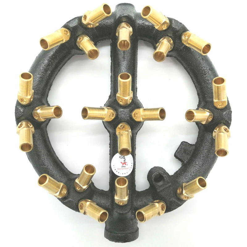 9 Inch High-powere 23 Jets Burners (Propane Gas) (23 Brass