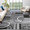 GarveeHome Washable Rug 6x9 Modern Abstract Circle Rug Non Slip