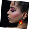 Ipetboom 1Pair Flame Shape Statement Earrings for Women Dangle Design
