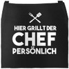 MoonWorks Men's BBQ Apron Grill King Apron for Men Crown,