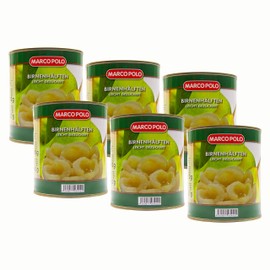 Food-United Pear Halves Half Fruit Lightly Sugared 1 Tin Capacity 820g ATG 460g Unique Pear Aroma Sun-kissed Ripe Pears Without Additional Flavours (1 Can)