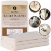 S.CENG Cheesecloth, Grade 90, 36 Sq Feet, Reusable, 100% Unbleached