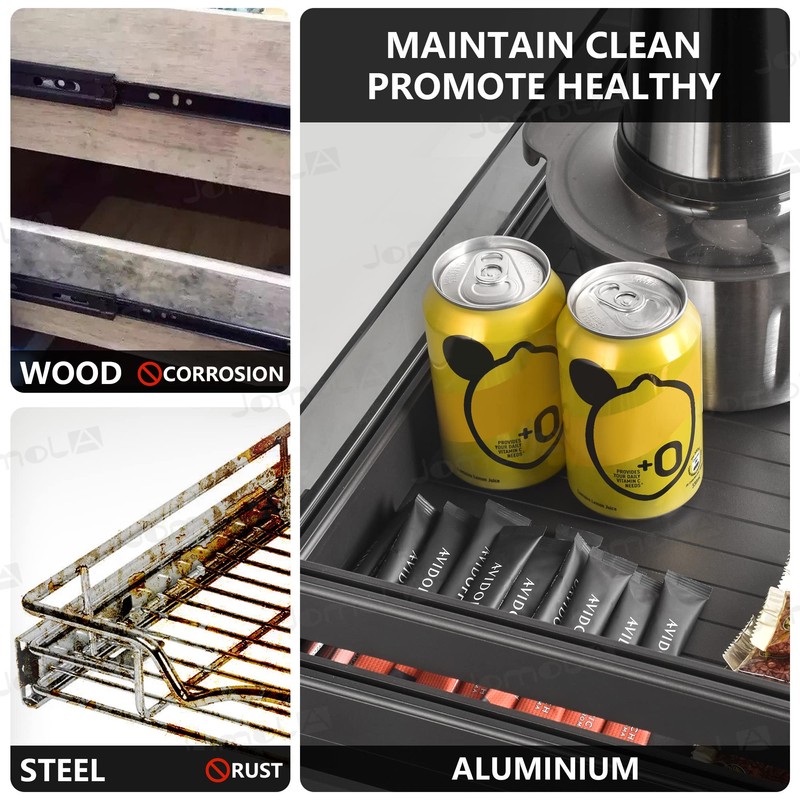 JOMOLA Pull Out Kitchen Cabinet Drawer Roll Out Pantry Shelves