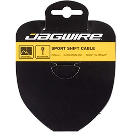 Jagwire - Sport Slick Stainless Universal Bicycle Shifter Cable | for Road and Mountain Bikes | SRAM, Shimano and Campagnolo Compatible | Double-Ended | 2300 mm