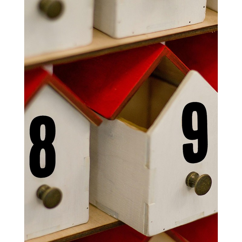 3 Inch Sticky Letter Number Stickers, 6 Sheets Stick On