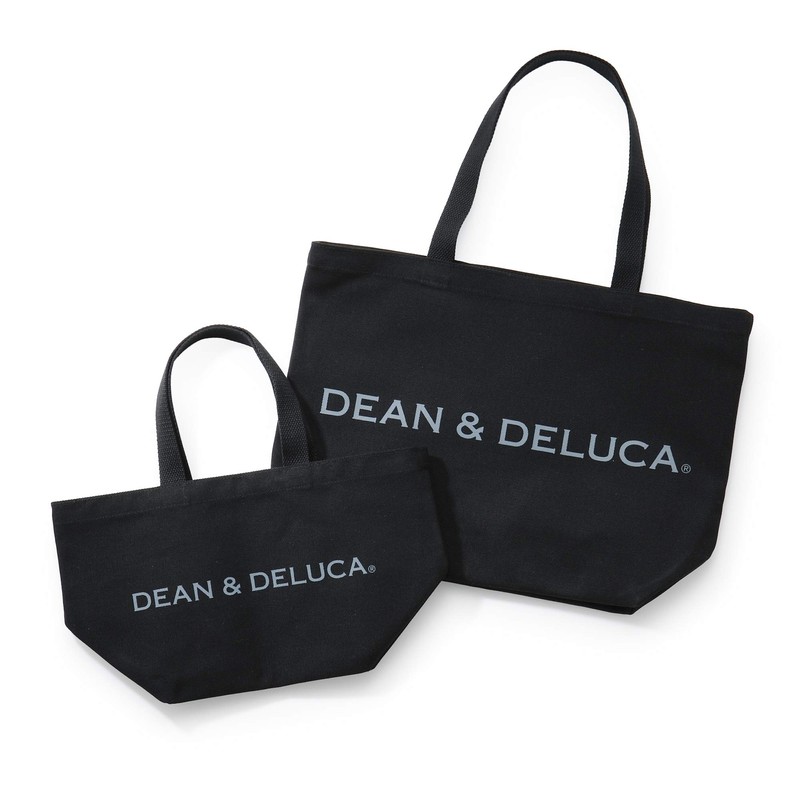 Dean & Deluca Tote Bag, L, Black, Women's, Men's, Solid,