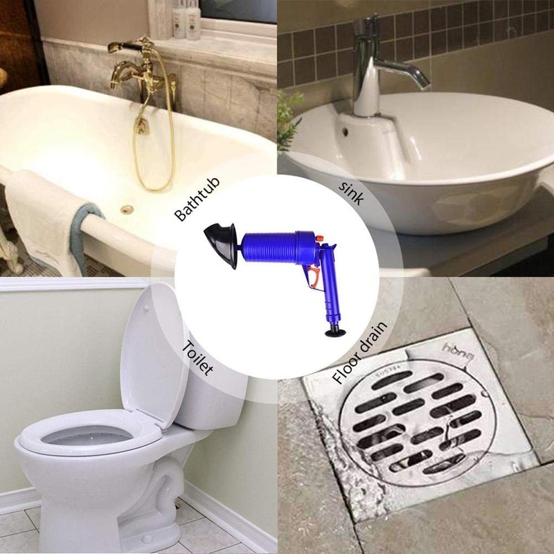 Air Pump Drain Blaster Sink Plunger Bath Toilet Pipe Blockage