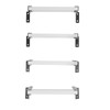 Window Well Egress Ladder, 4-Rung Heavy Duty Carbon Steel Basement