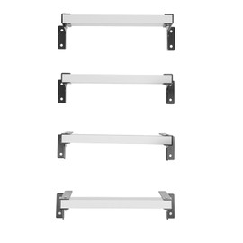 Window Well Egress Ladder, 4-Rung Heavy Duty Carbon Steel Basement Emergency Escape Ladder Wall Mounted - 600Lbs Loading