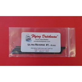 Flying Dutchman Ultra Reverse #1 Six Dozen Pinless Scroll Saw Blade Pack