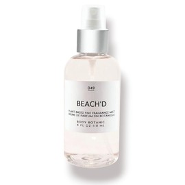 Body Botanic Beach'd Perfume Mist 4 Fl Oz 118 mL ~ an Irresistible Beachy Blend of Warm Sand, Sea Spray, Sand Jasmine, Mandarin, Driftwood, Sea Salt - with Plant Extracts