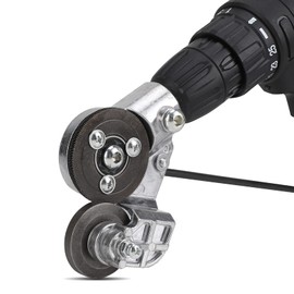 Electric Drill Plate Cutter, 2025 New Upgraded Metal Nibbler Drill Attachment with Adapter, DIY Metal Drill Attachment, Sheet Metal Knife for Cutting Iron, White Sheet, Steel,Copper, Aluminum