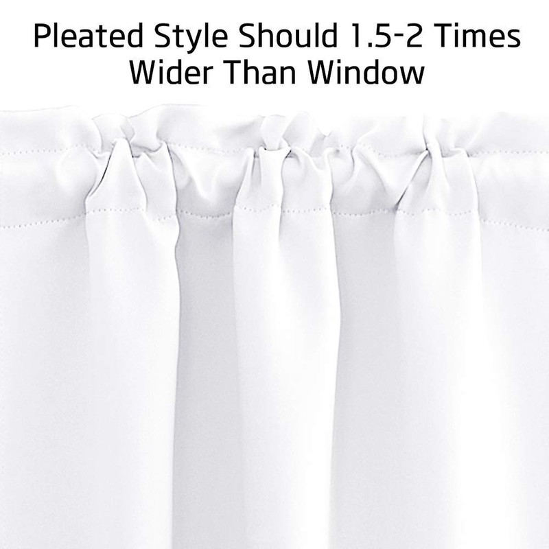 Nicetown W29 - Juego de cortinas con bolsillo para barra,
