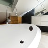 CalcMetal Dual Hole Bathtub Drain Overflow Plate with Two Matching
