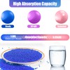 6LBS Silica Gel Desiccant Beads, Premium Blue Indicating Reusable Desiccant