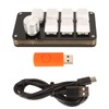 USB Mini 7 Key Keypad with Knob Custom Programming Hot
