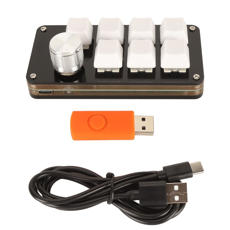 USB Mini 7 Key Keypad with Knob Custom Programming Hot