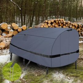 Goctoke Log Splitter Cover 600D Heavy Windproof and Waterproof(94" L X 49" W X 41" H) for 15-45ton Heavy-Duty Waterproof Wood Splitter Cover All Weather Protection Log Splitter Accessories