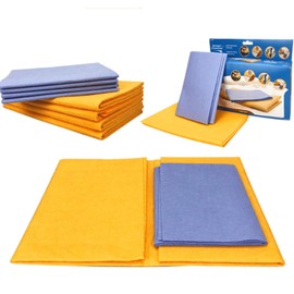 BDHI 8pcs Ultra-Absorbent Miracle Cleaning Shammy Multi-Purpose Cleaning Chamois Towel Miracle Shammy Cloth For Home Kitchen Bathroom Car Pet Stains Will Not Scratch(Y335-8)