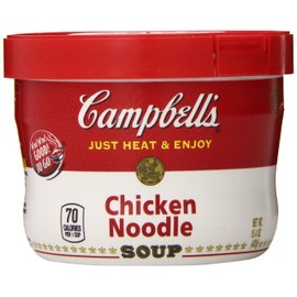 Campbells Microwavable Bowl Chicken Noodle Soup, 15.4000-Ounces (Pack Of 8)