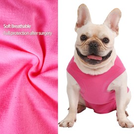 Caslfuca Dog Surgery Recovery Suit - After Spay, Abdominal Wounds Post Surgical Recovery, Anti Licking Breathable Dog Onesies for Small, Medium & Large Pet, Alternative Bandages Cone E-Collar