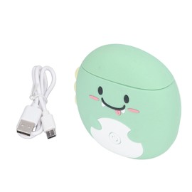 Baby Nail Clippers Dinosaur Style 2 Modes High Safety Nonslip Design USB Charging Electric Nail Clipper for Baby Toddler Green