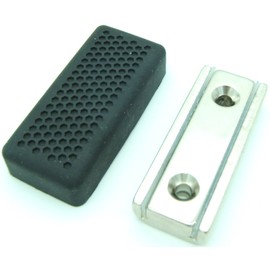 Mini USA Gun Magnet - Car Truck Desk with Soft Rubber Boot Cover, Countersunk Hole with SS Steel Mounting Screws Strong Adhesive Tape Neodymium N52 (2-Pack)