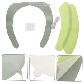 Operitacx 2pcs Heating Toilet Seat Cushion Toilet Seat Warmer Pad for Bathroom Comfortable PU Material for Winter Year Use Housewarming