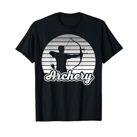 Archery Enthusiast Arrow Silhouette Graphic T-Shirt