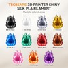 TECBEARS Silk Filament 1.75, Shiny Silk PLA Filament, 3D Printer