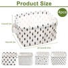 Small Storage Baskets, 4PCS Fabric Storage Basket Organizer with Handles,